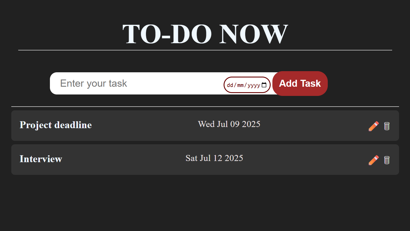 To Do Now